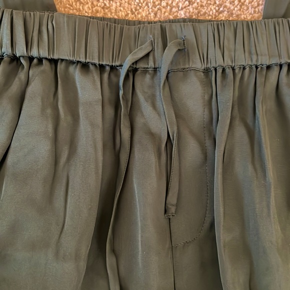 Nordstrom Signature silk palazzo drawstring pants, sz 0 NWT - Picture 9 of 12